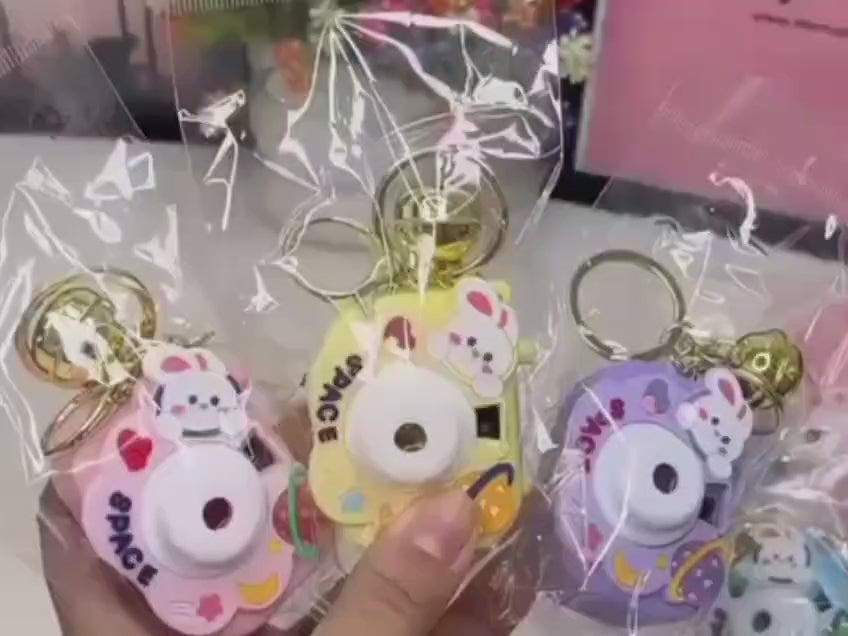 Projector Kids Camera Keychain Toy